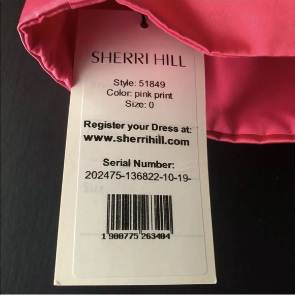 Sherri Hill Pink Rose Floral Two Piece Spring Prom Dress Size 0 NWT - Picture 11 of 12